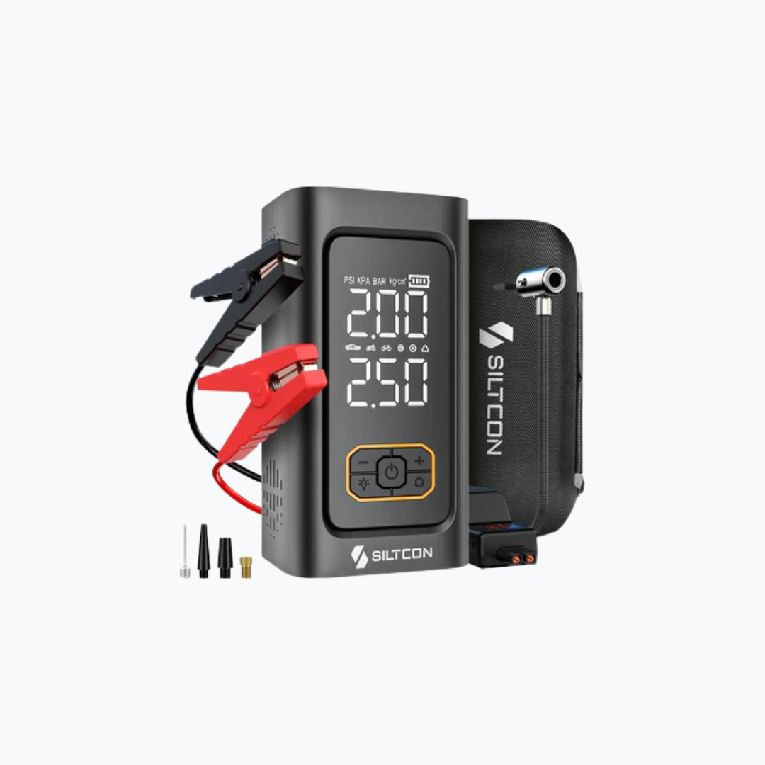 Siltcon® 12V 5-in-1 Jumpstarter voor Auto met Compressor