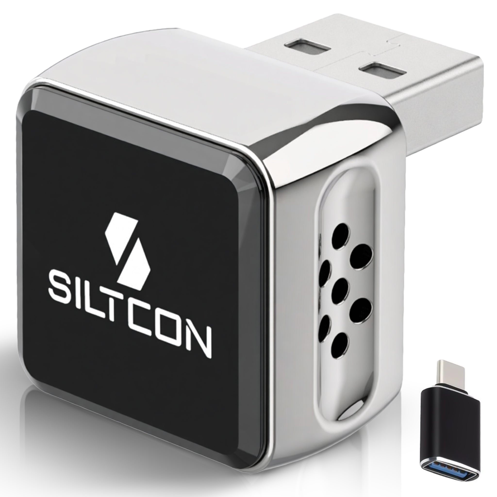 Siltcon® Ultra Compact 2-in-1 Geschikt voor Draadloos Carplay Dongle