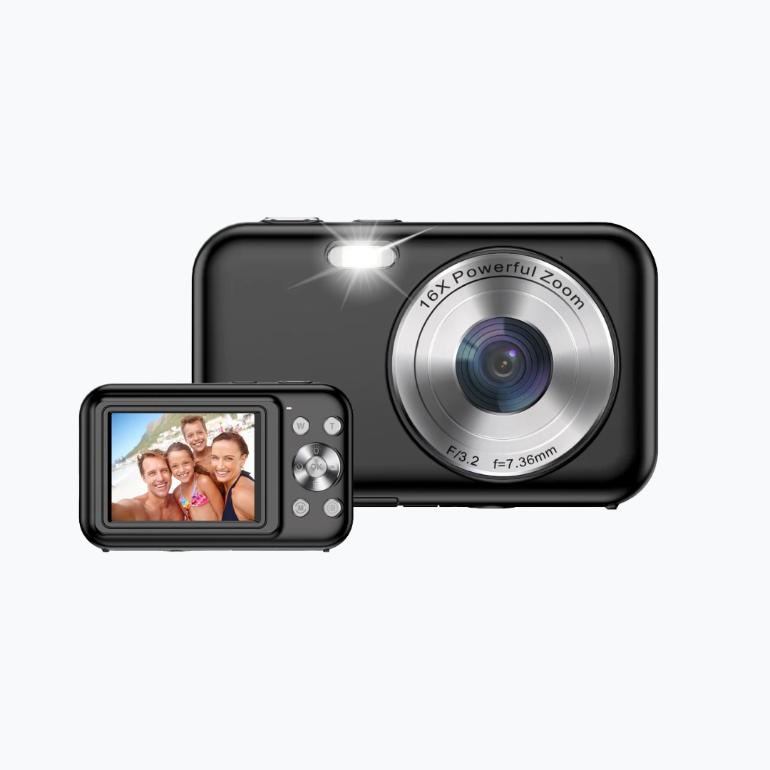 Siltcon® Digitale Camera - Full HD - 64 MP - Zwart