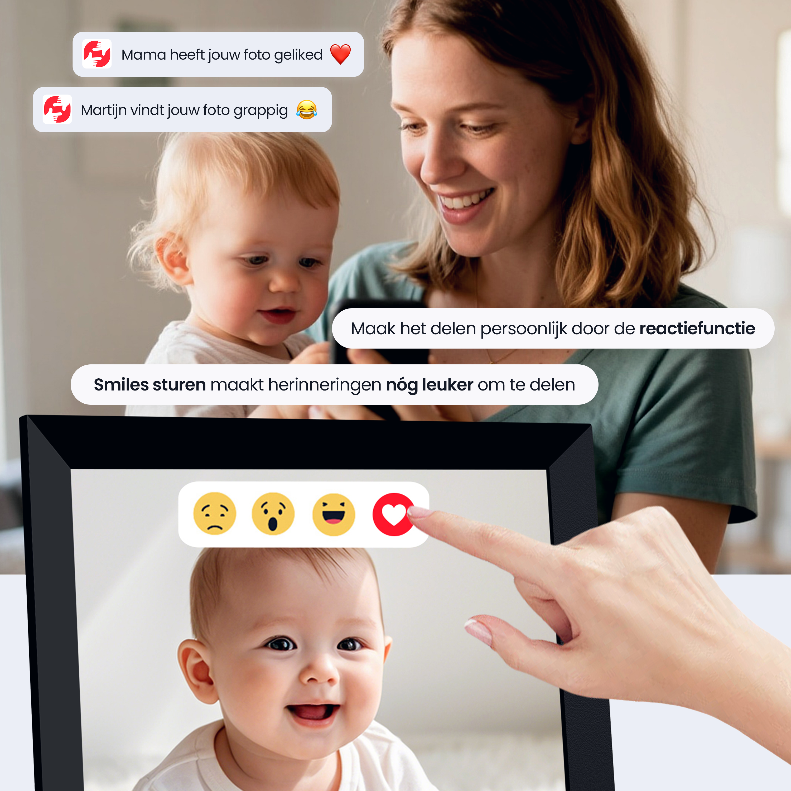 Siltcon Digitale Fotolijst Wifi – 10.1 inch HD & 16GB Opslag
