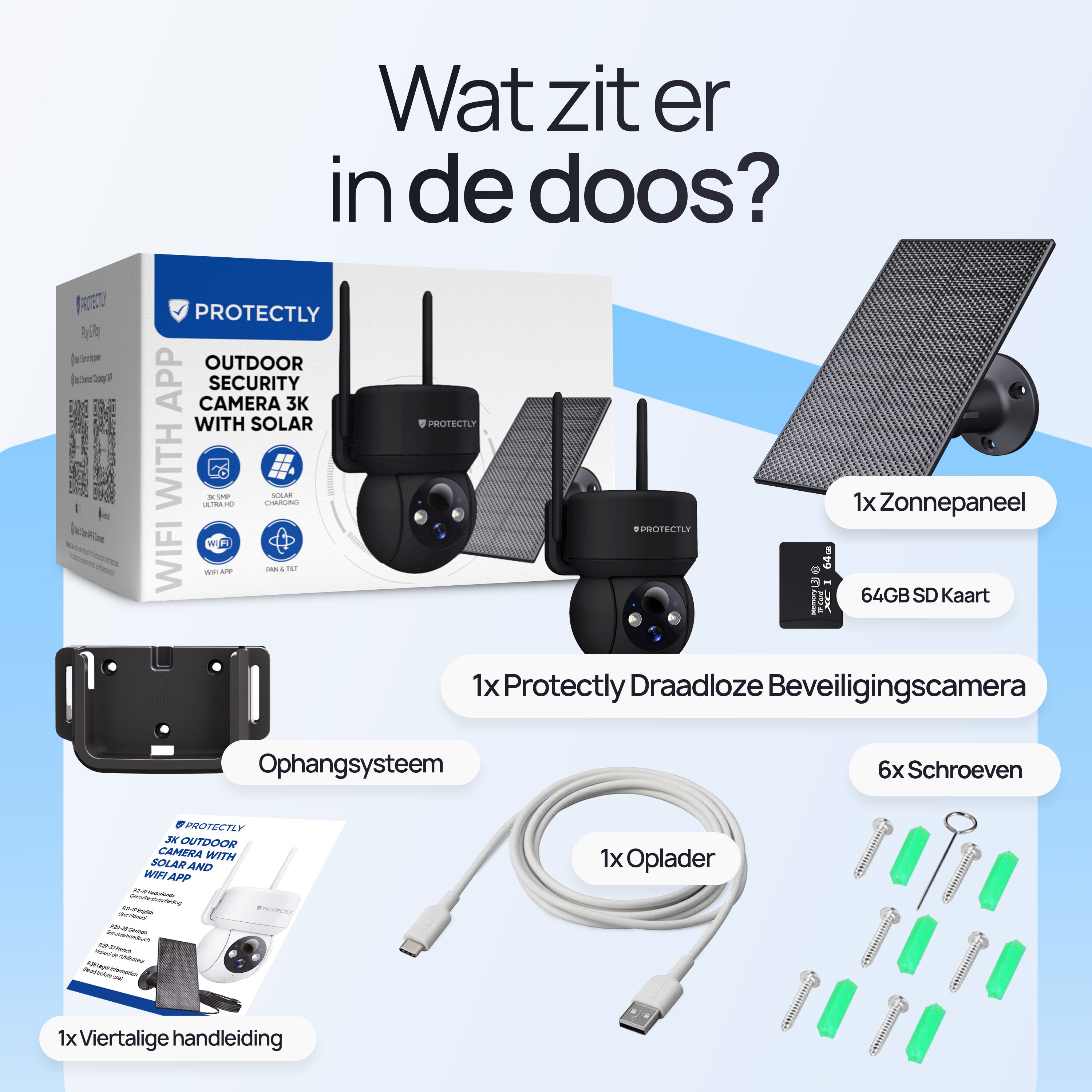 Protectly® Wireless Outdoor Security Camera