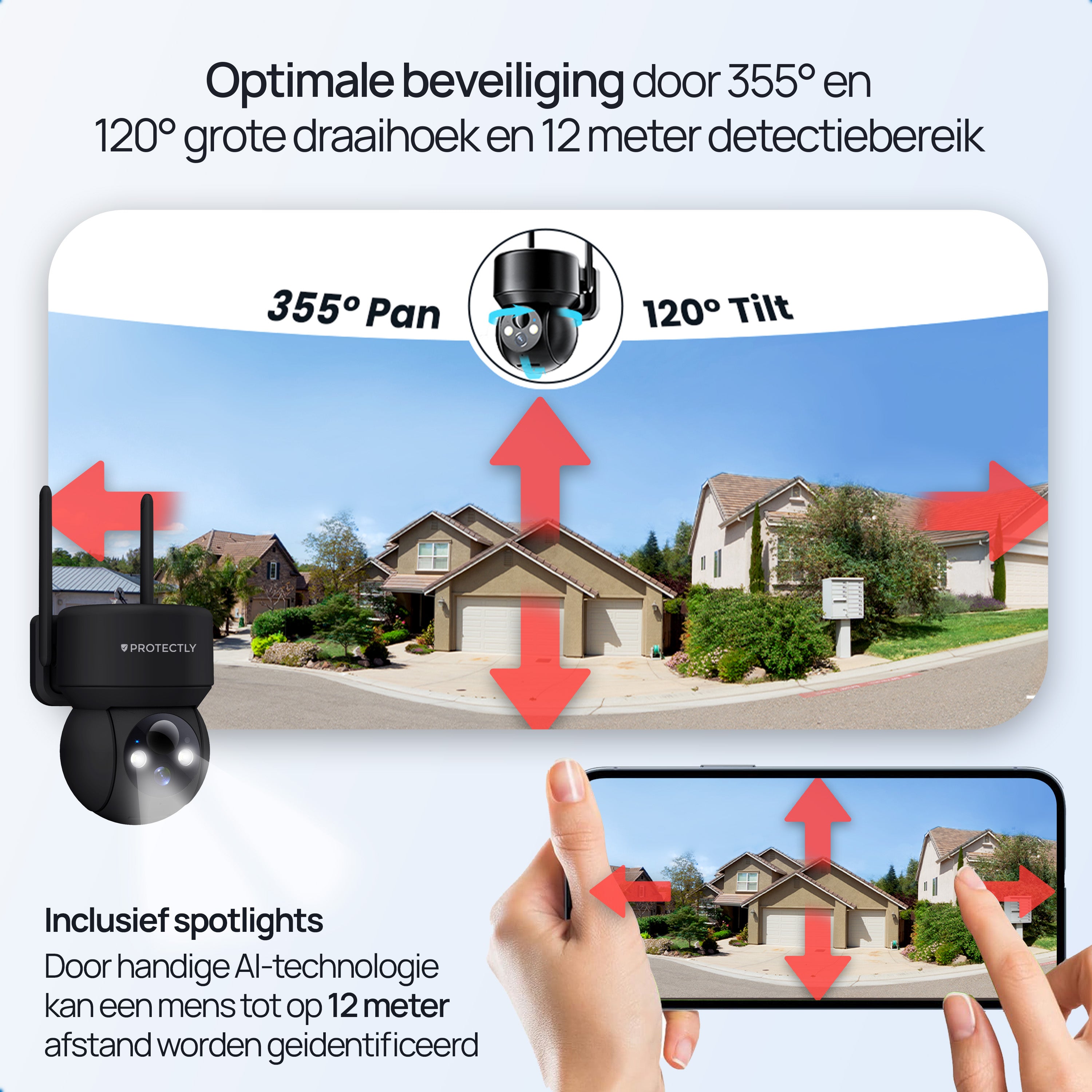 Protectly® Wireless Outdoor Security Camera