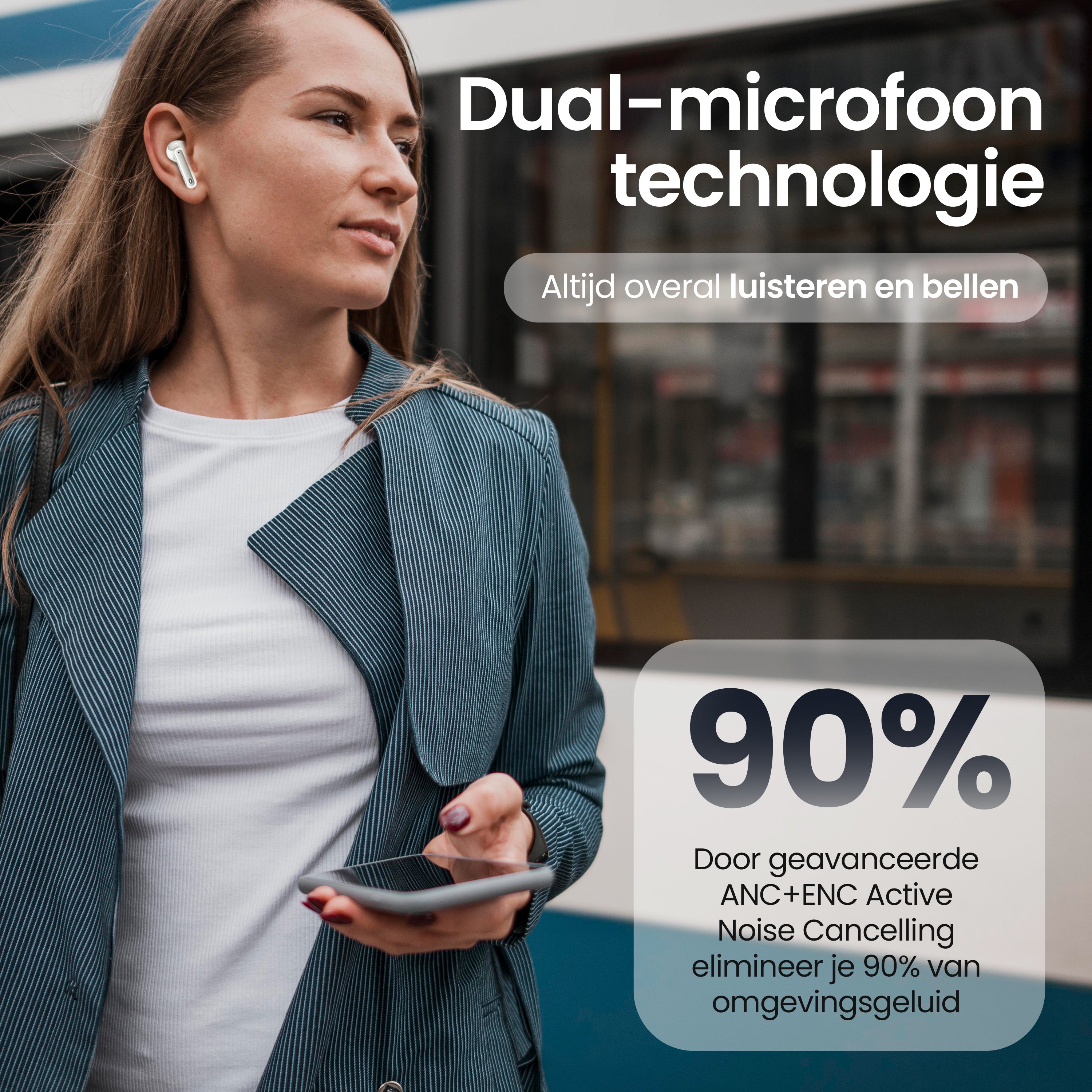 Siltcon SoundWave Pro 1 – Draadloze Oordopjes - Android & Iphone