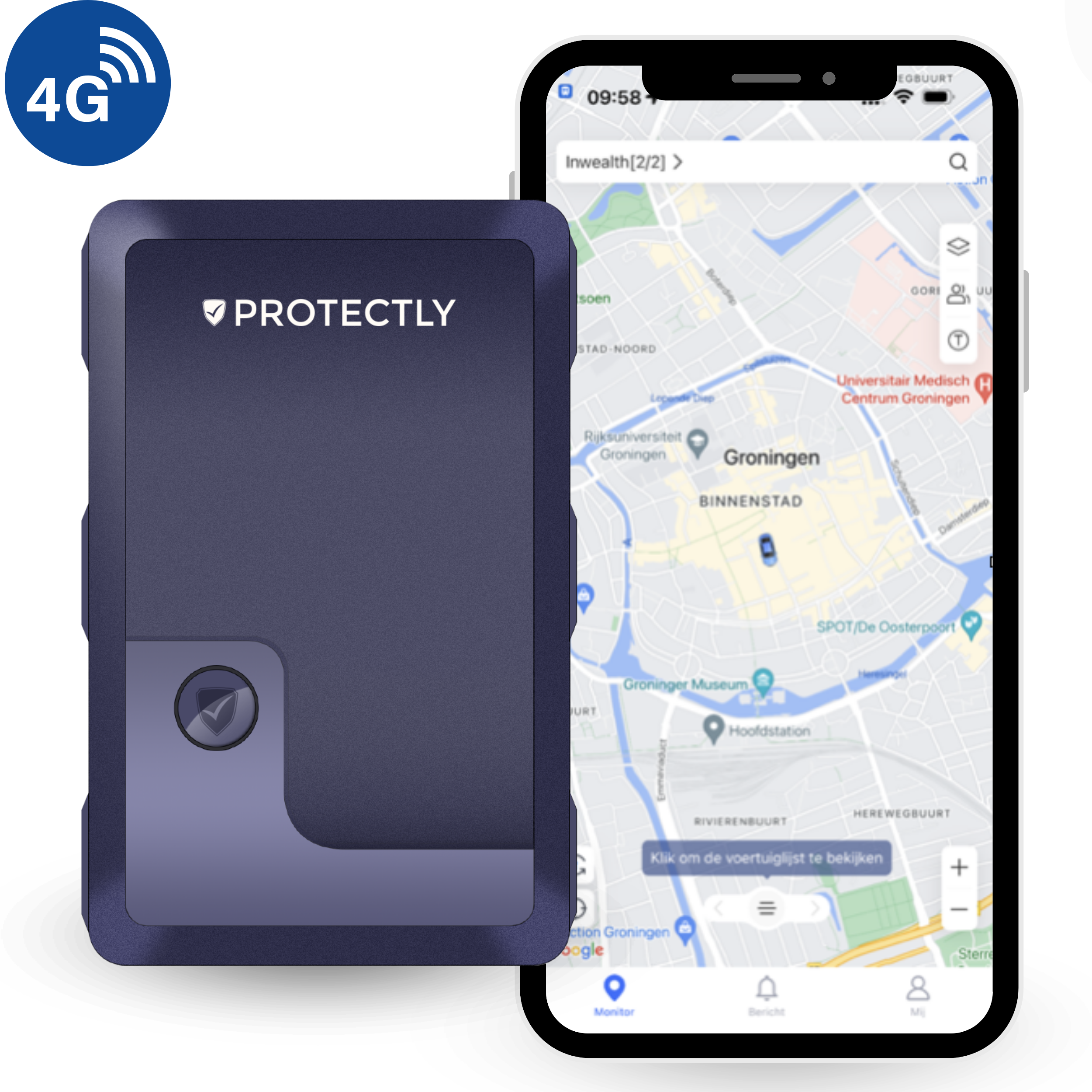 Protectly® GPS Tracker Extreme - Avec Sim - Incl. Suivi à vie !