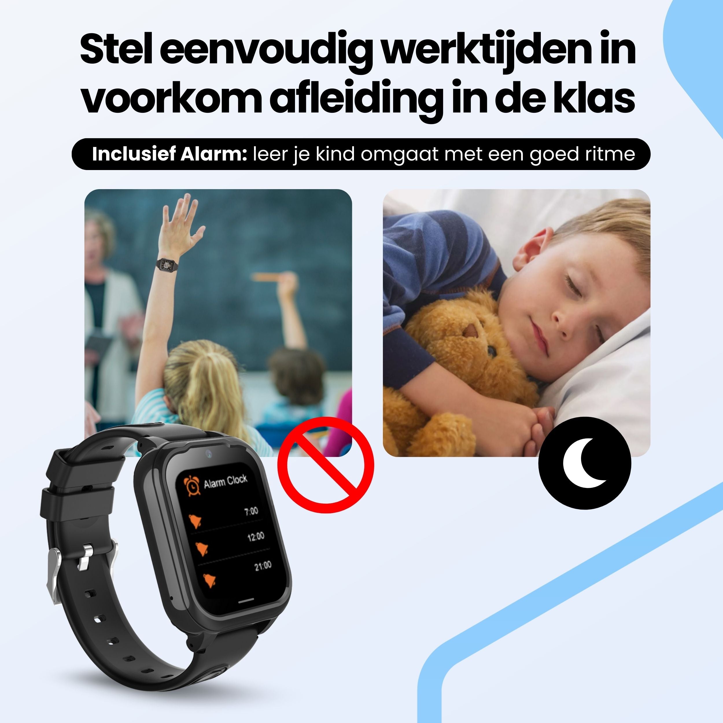 Protectly® Smartwatch Kinderen - GPS Horloge Kind Met Simkaart - 4G - Videobellen - HD Camera - SOS-Knop - Whatsapp en SMS - Elke polsmaat - Incl. Simkaart