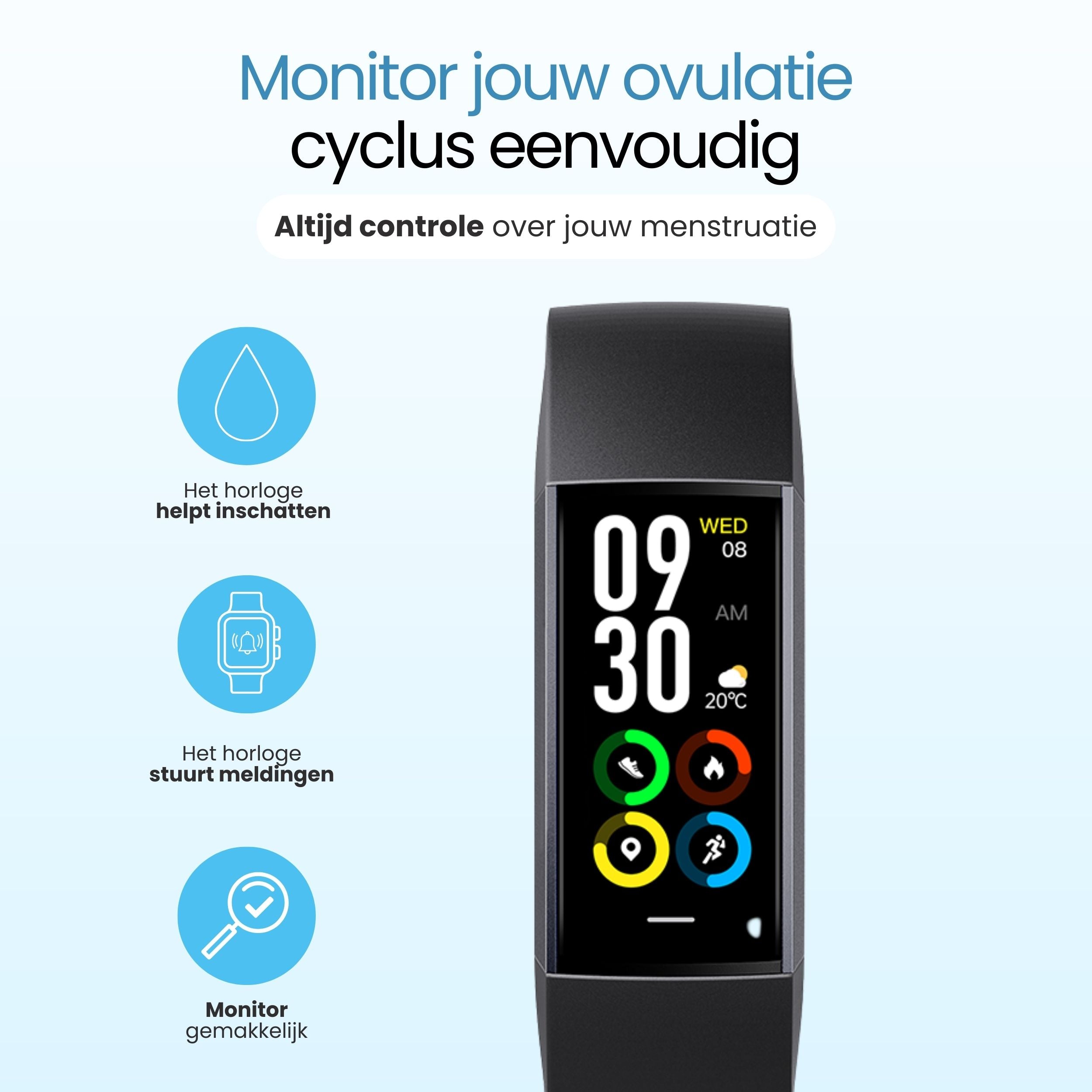 Siltcon® Activity Tracker Pro – Stappenteller Horloge