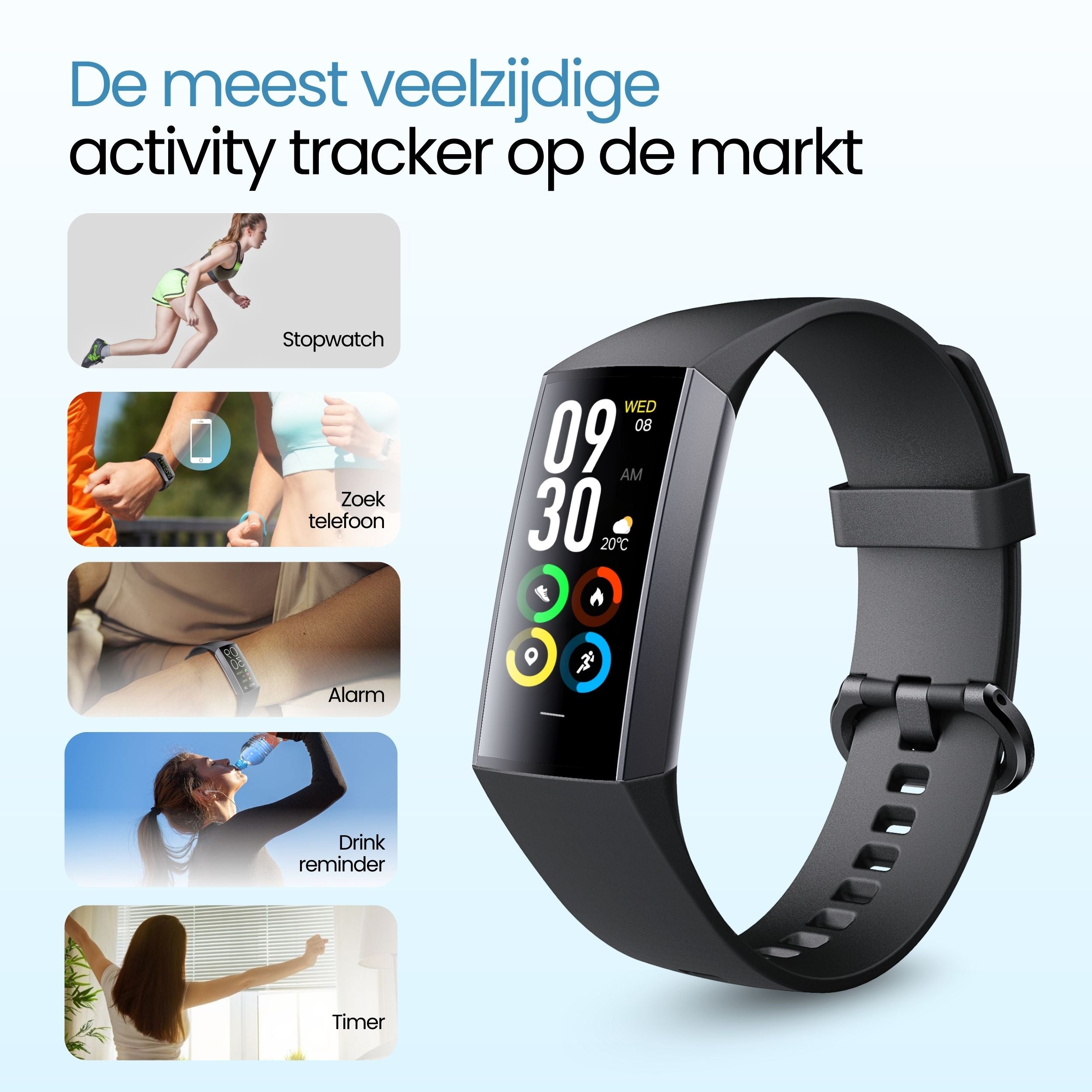 Siltcon® Activity Tracker Pro – Stappenteller Horloge