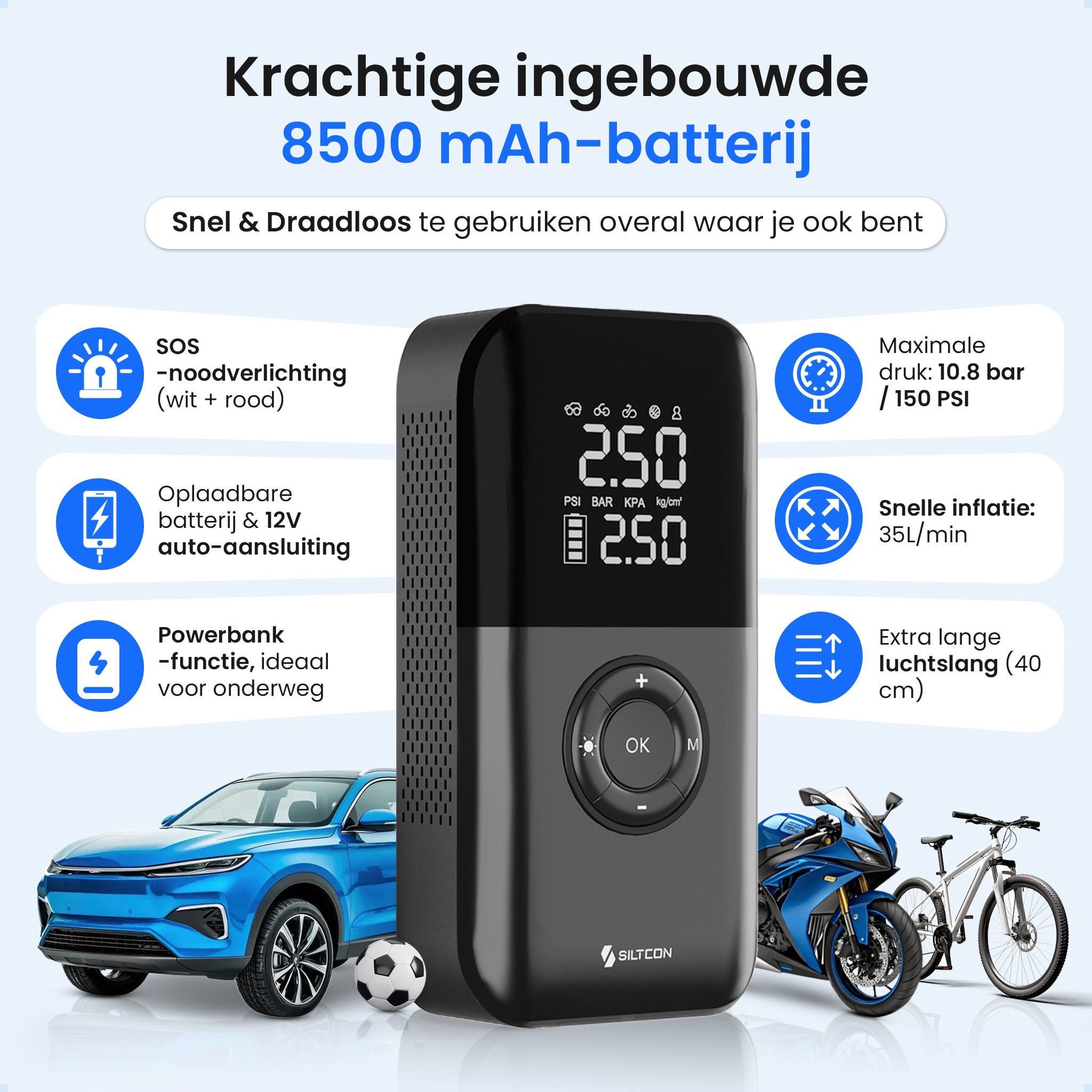 Siltcon® Elektrische Luchtcompressor