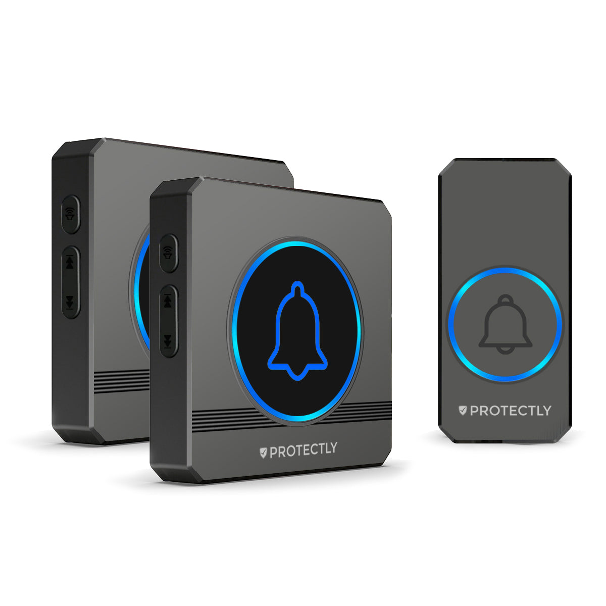 Protectly Draadloze Deurbel met 2 Ontvangers & LED-indicatie