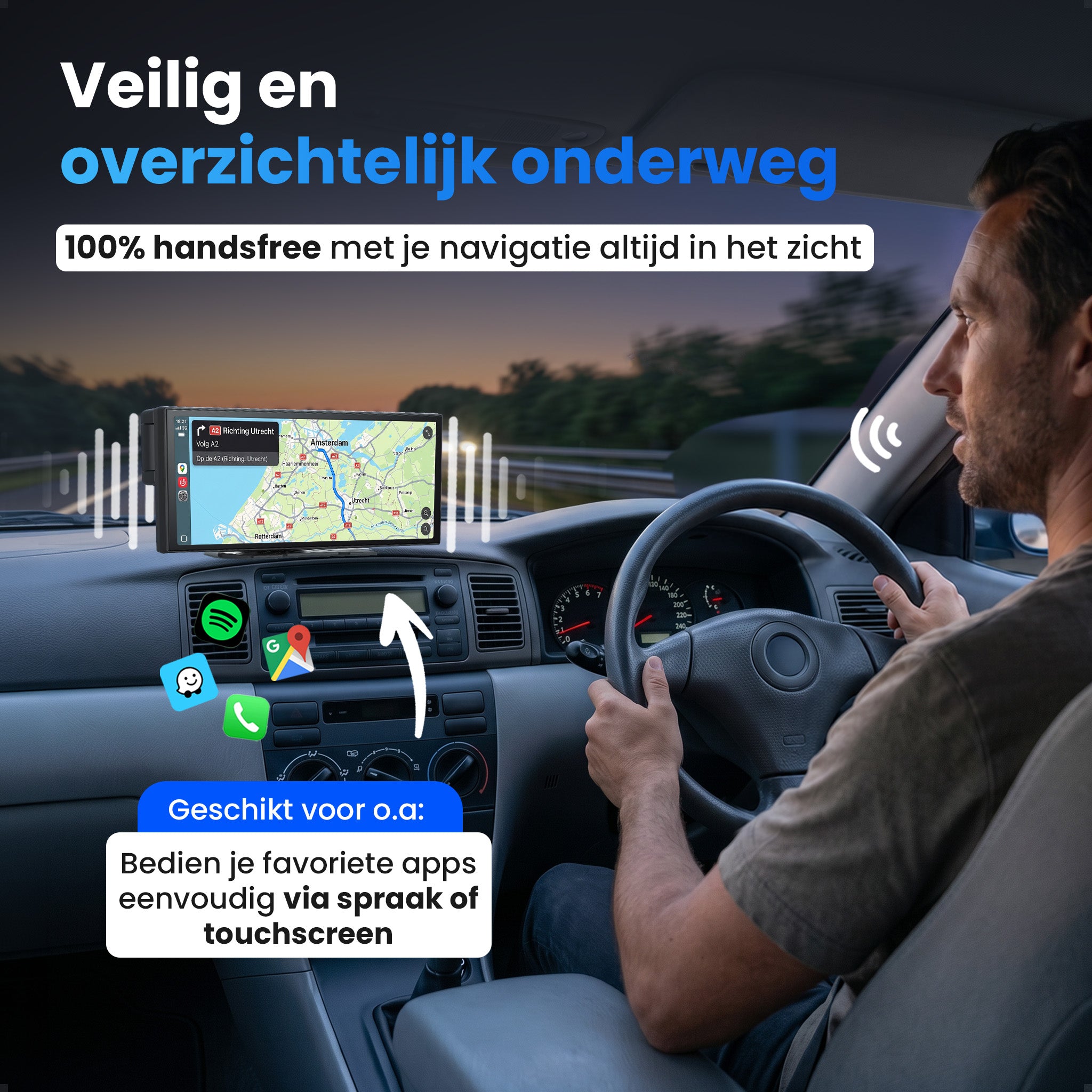 Siltcon® 11.26" Carplay / Android Auto Scherm & 4K Dashcam