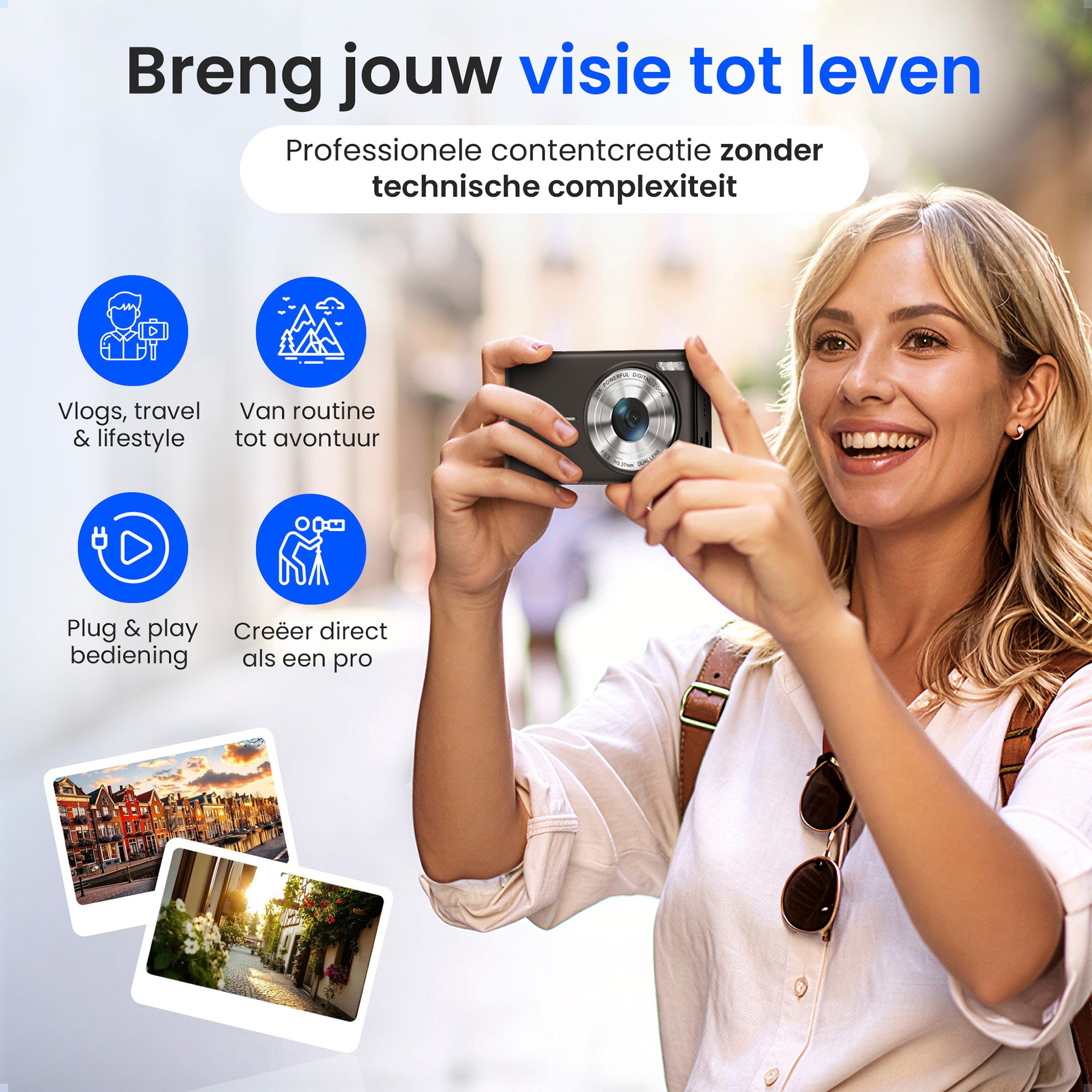 Siltcon Digitale Camera - 4K Zwart