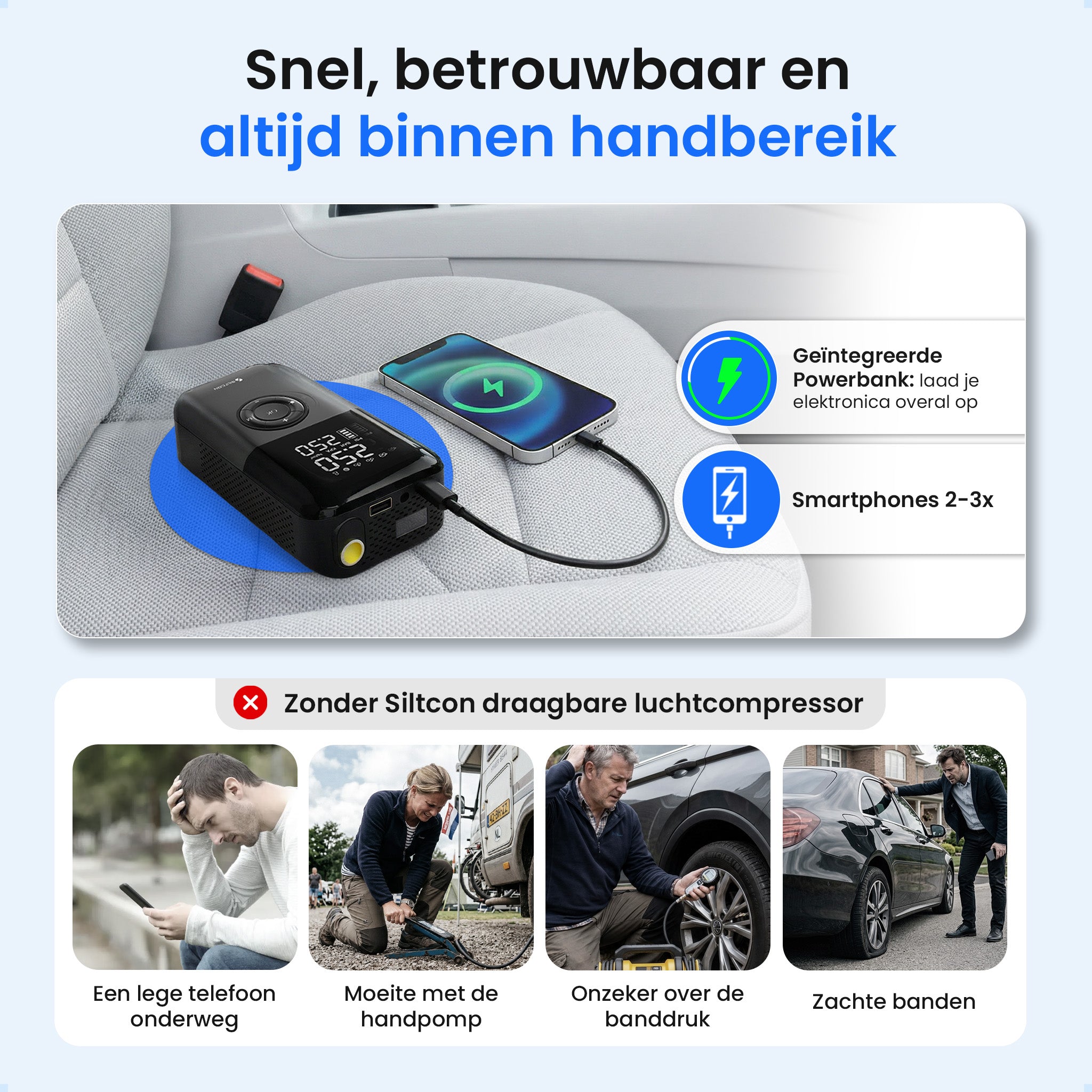Siltcon® Elektrische Luchtcompressor