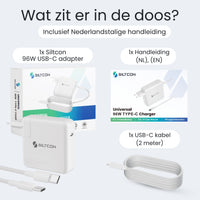 Siltcon USB-C Adapter 96W – Snellader MacBook, iPhone & Laptop - Siltcon