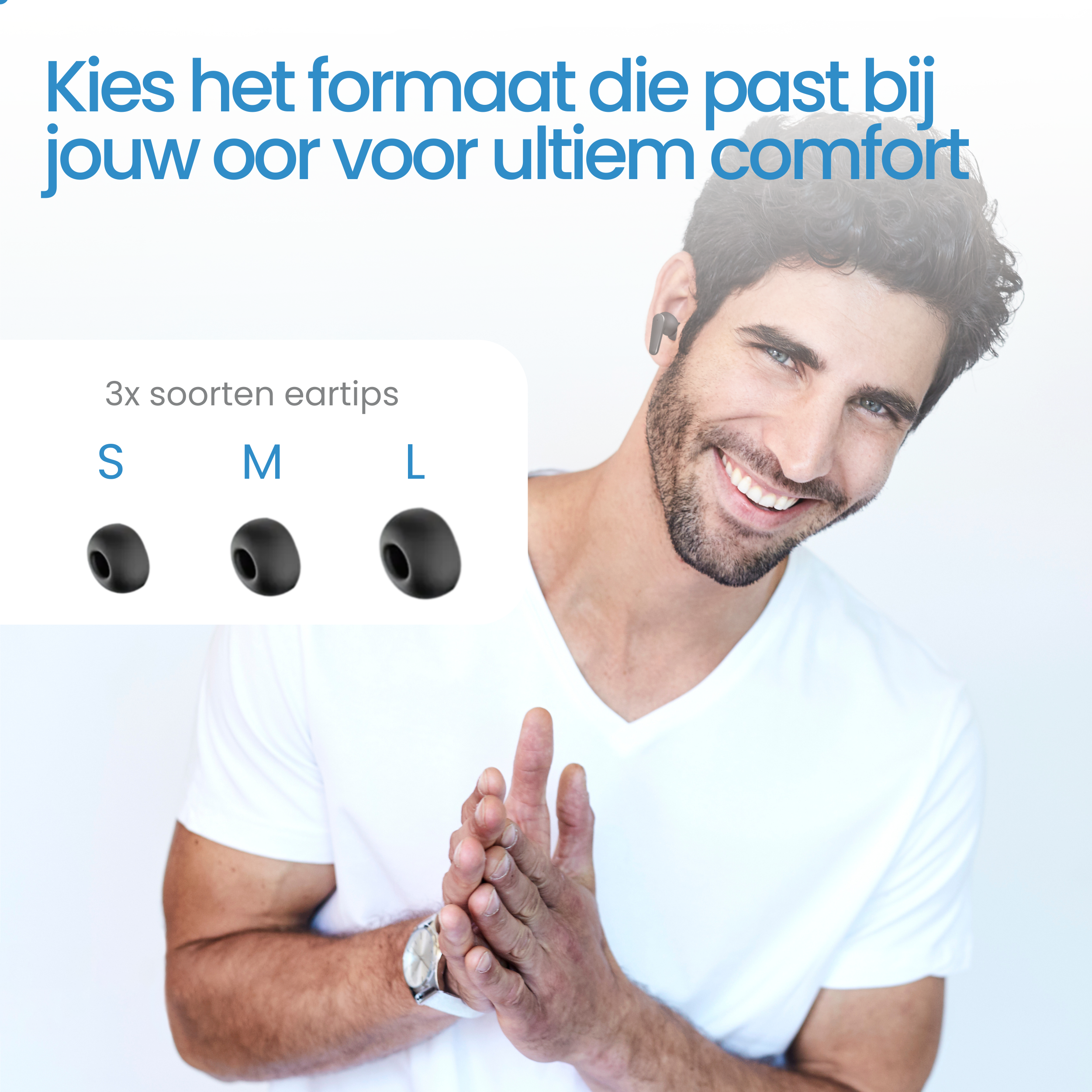 Siltcon® Wireless Earbuds Black