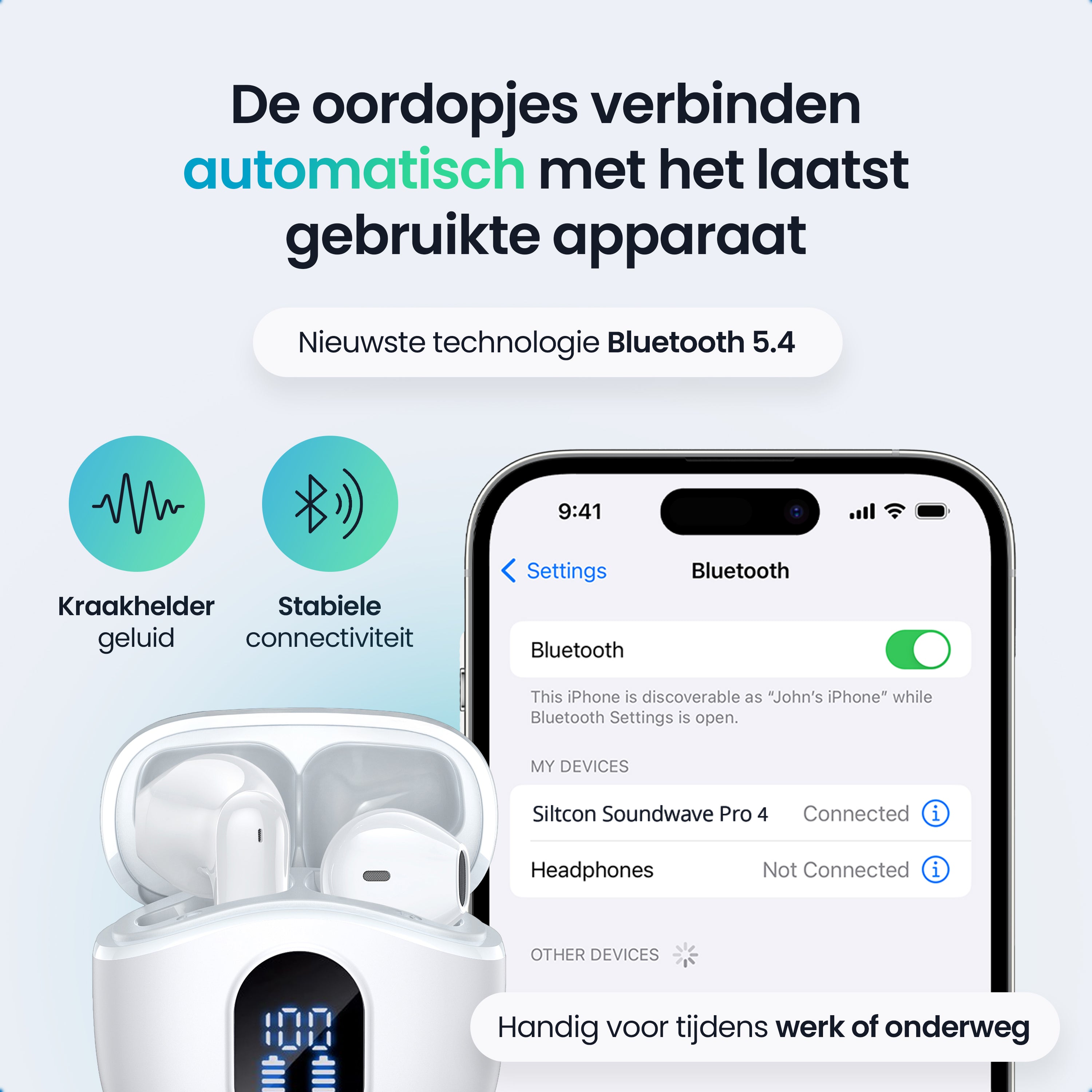 Siltcon Soundwave Pro 4 – Bluetooth 5.4 – Noise Cancelling - Wit