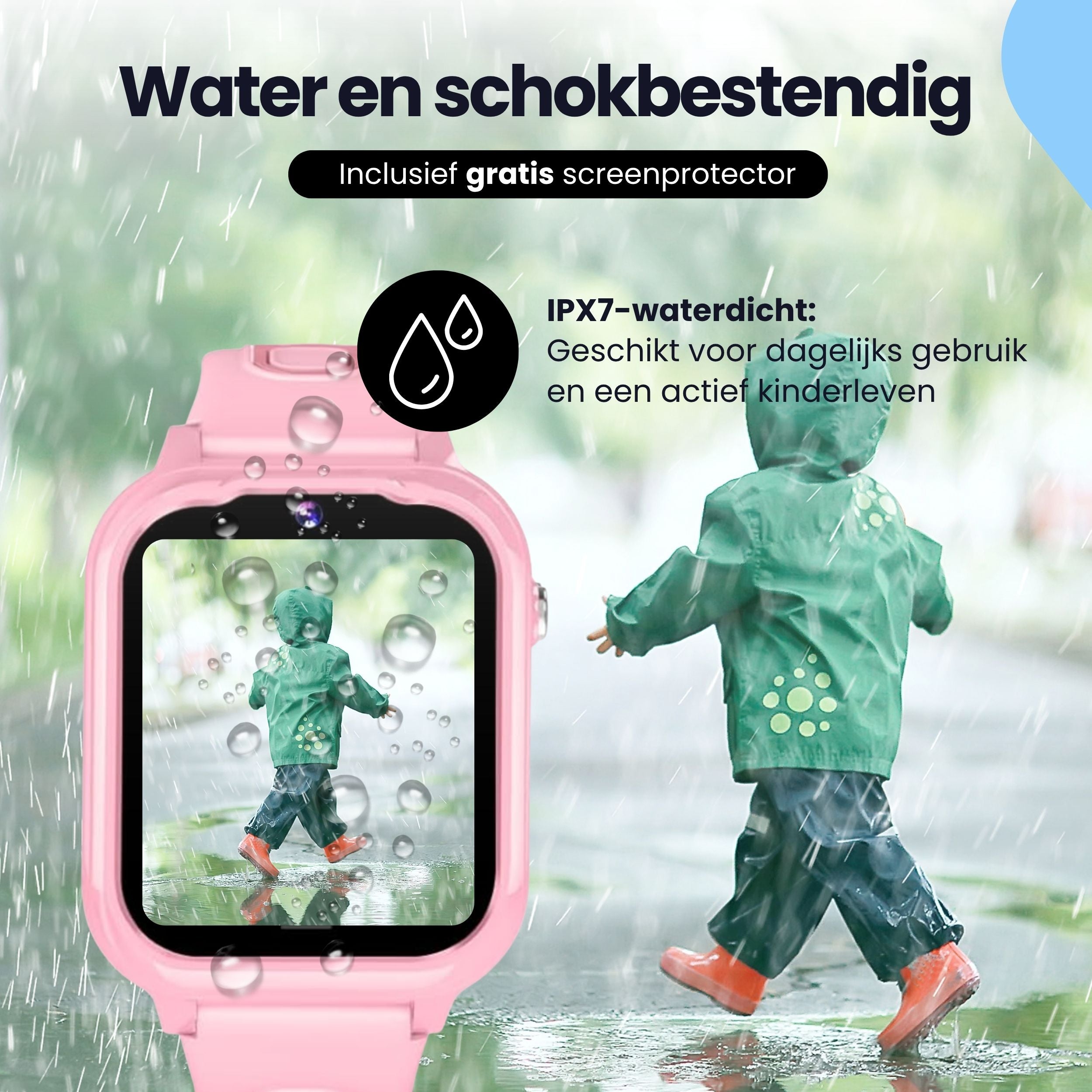 Protectly Kids Smartwatch – GPS horloge kinderen – Smartwatch kind met bellen - Roze