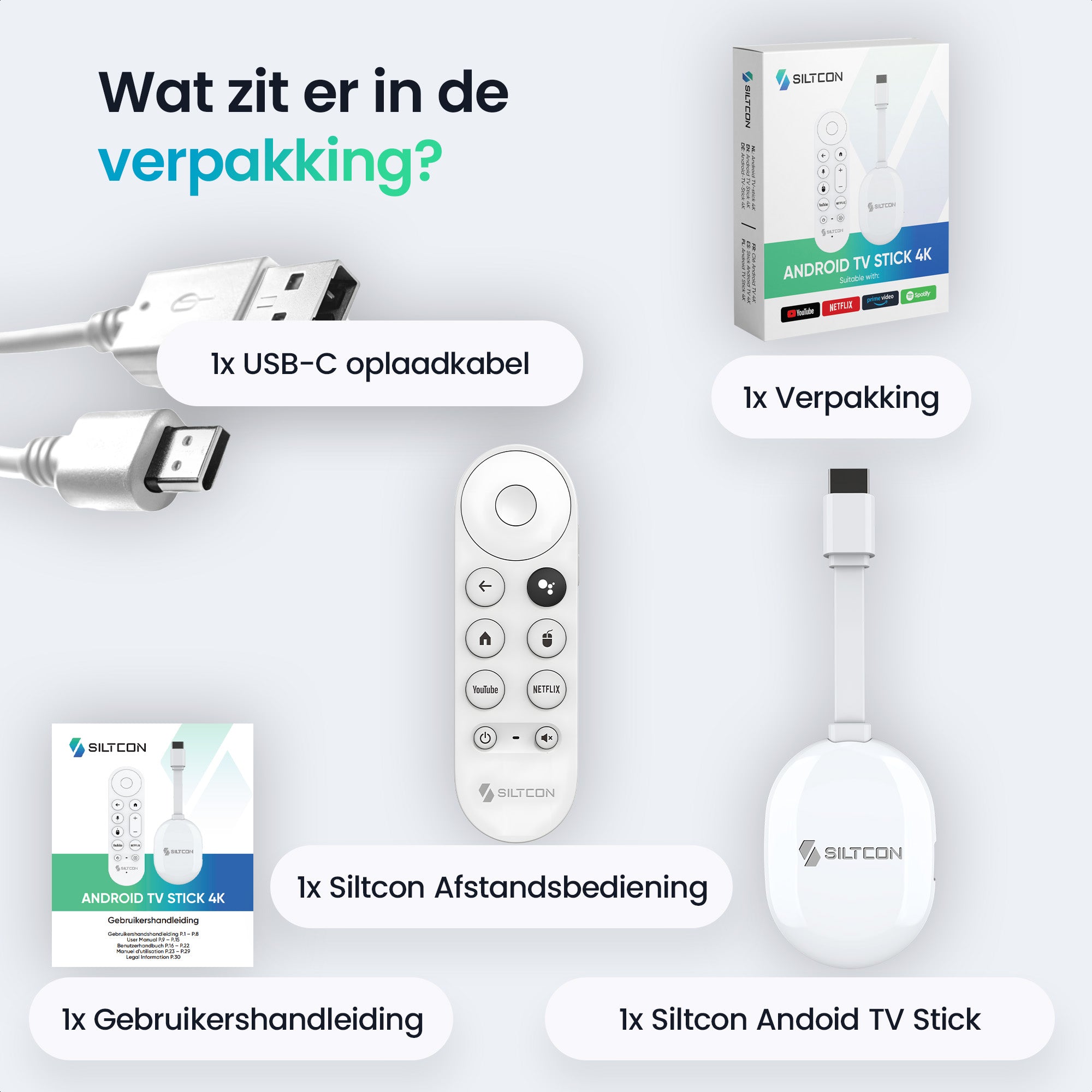 Siltcon® Android TV Box 4K HDR – Streaming Box