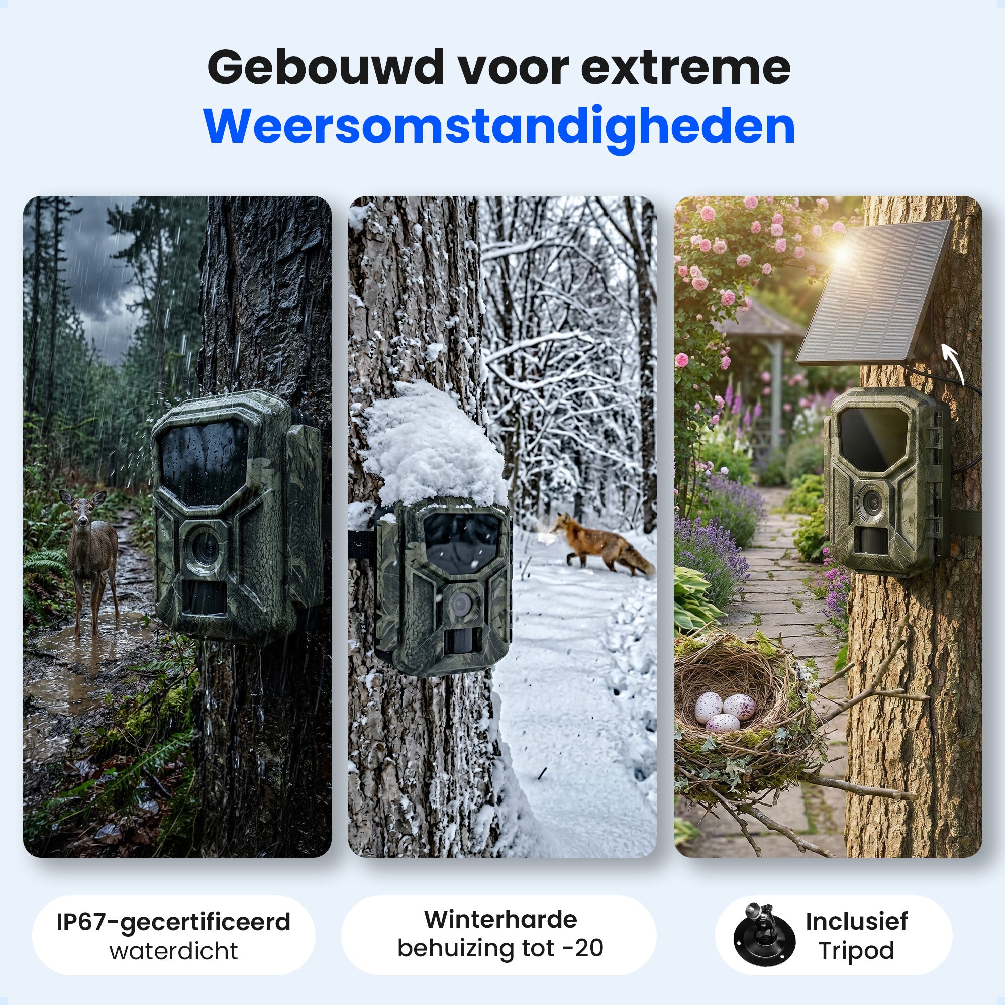 Siltcon Wildlife Camera with Solar Panel on Cable 8K