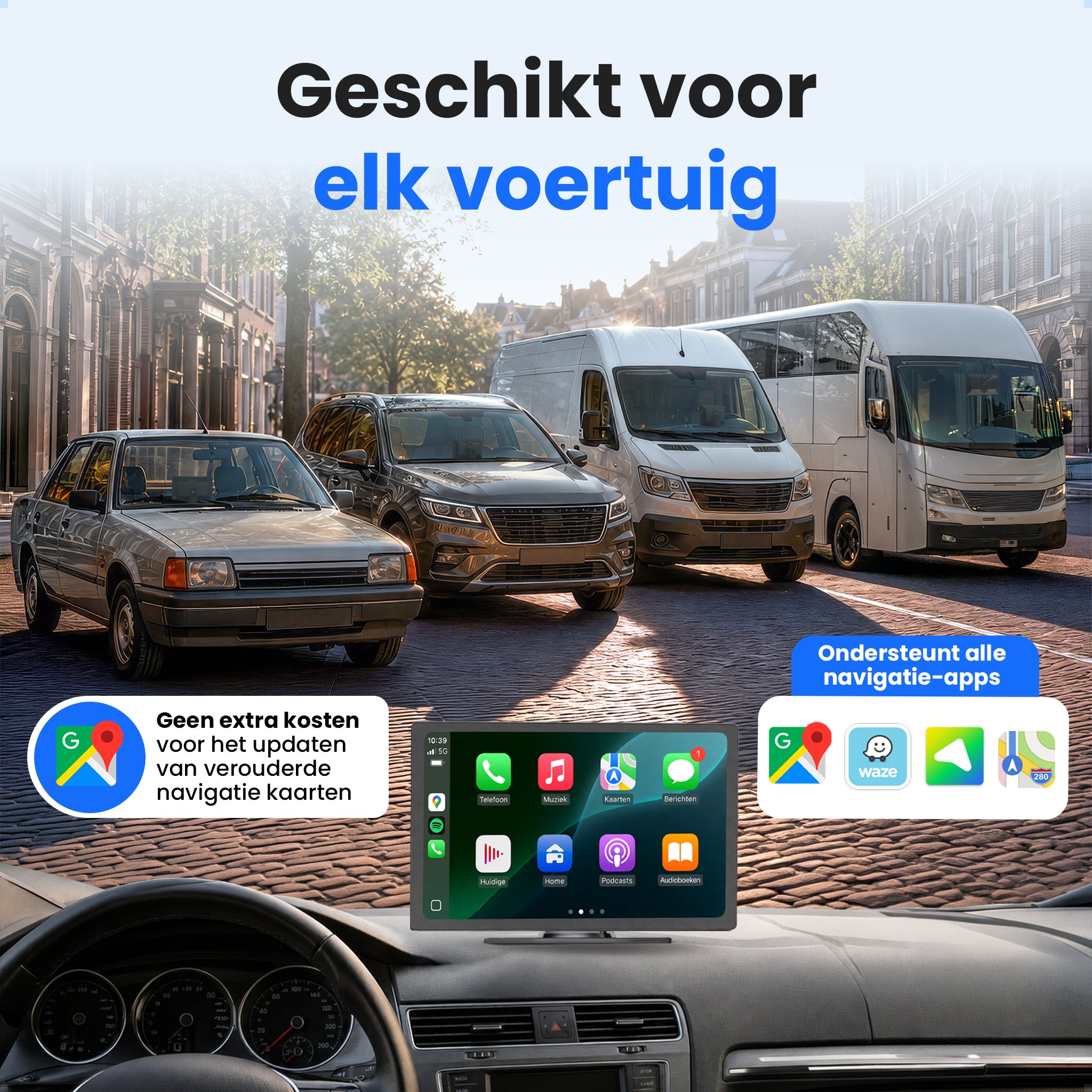 Siltcon® Geschikt voor Carplay Scherm 9 Inch