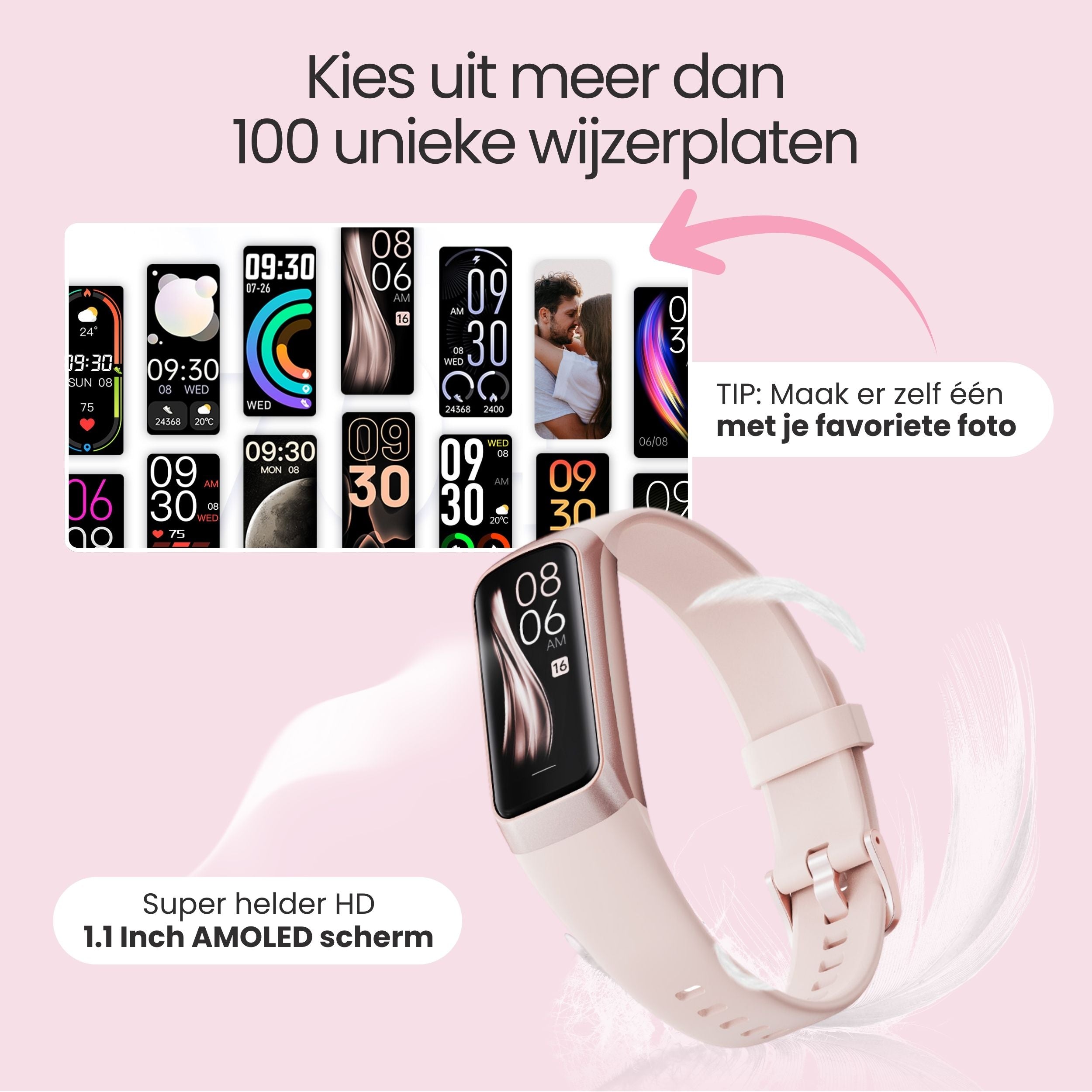 Siltcon® Vitéa Activity Tracker – Stappenteller Horloge