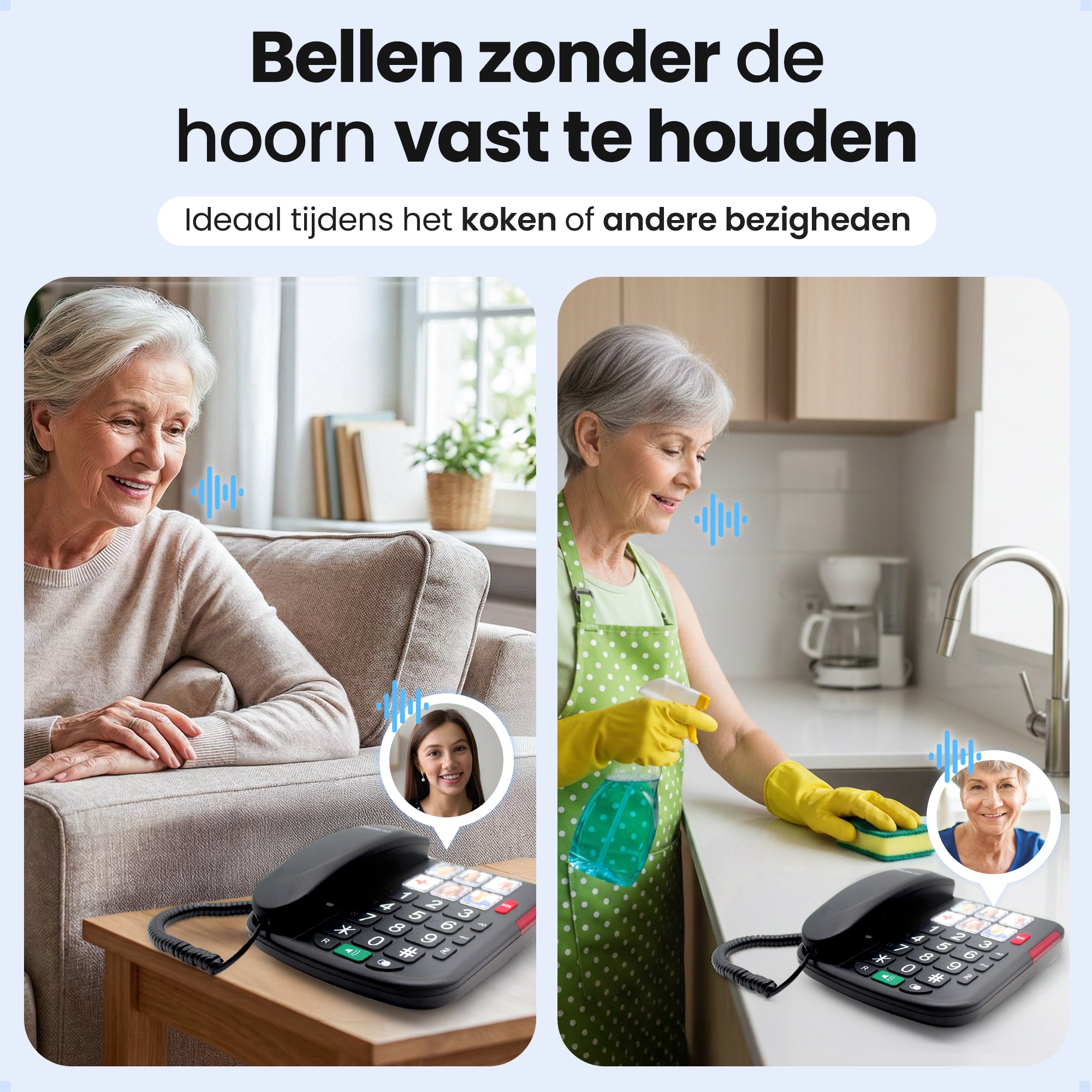 Protectly Senioren Telefoon - SOS-Noodknop en SOS-Hanger