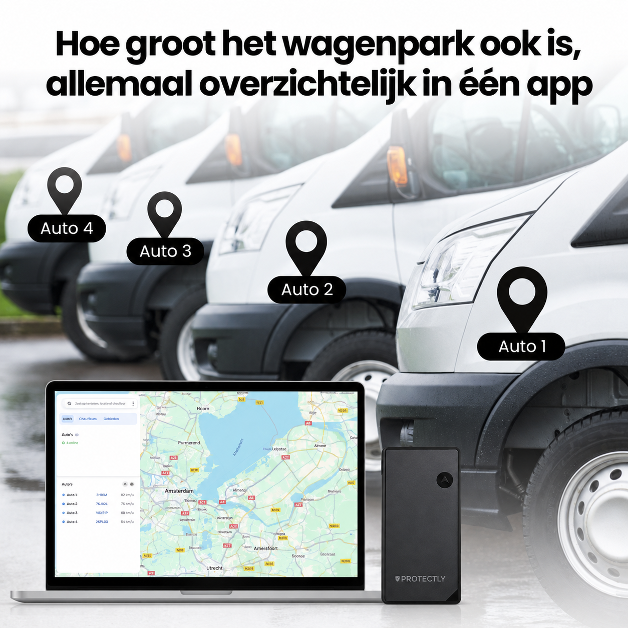 Protectly® GPS Tracker 10 Jaar Zonder Abonnement – Tot 5 Jaar Batterij