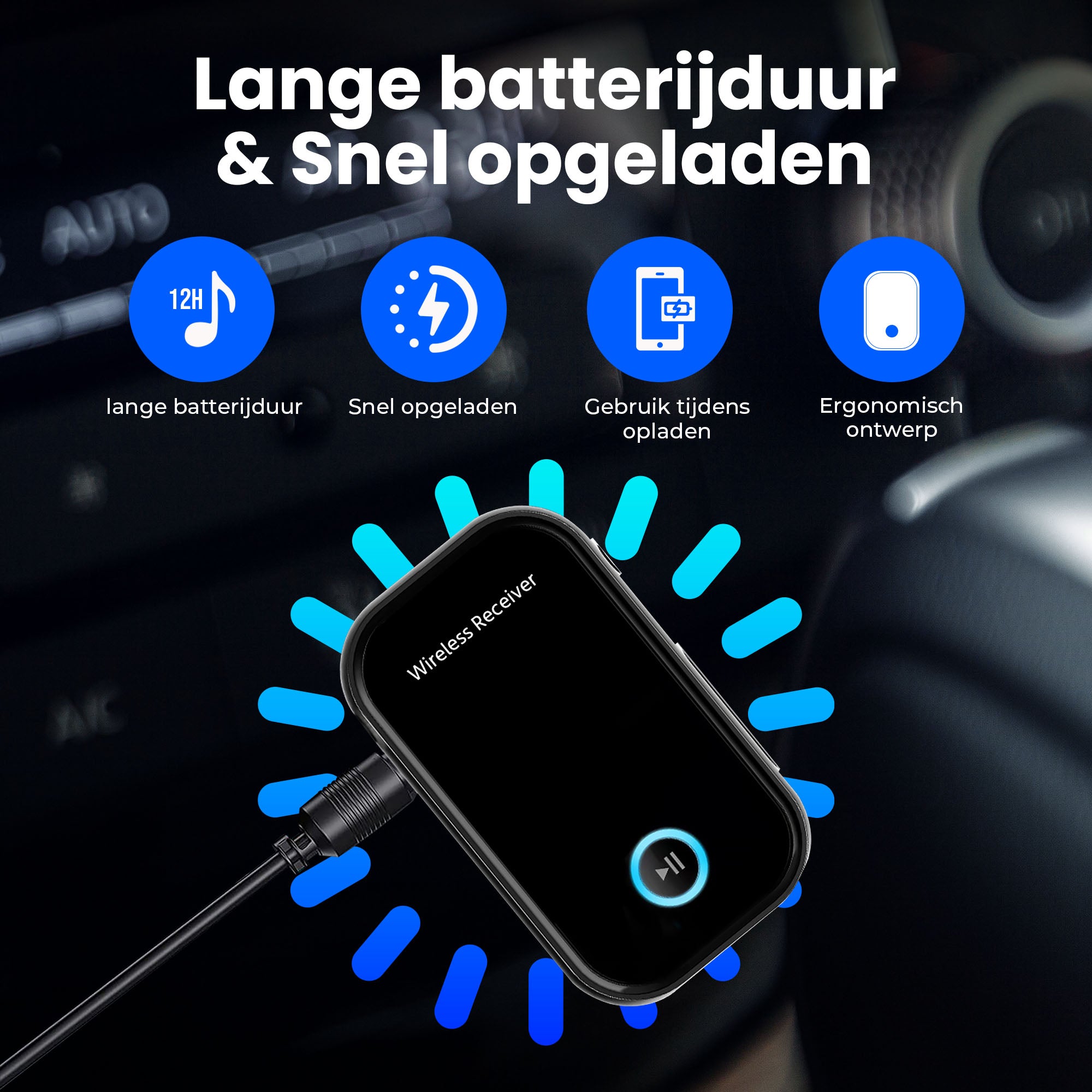 Récepteur Bluetooth Siltcon® - BT 5.0 - AUX 3,5MM - Mise à jour Bluetooth