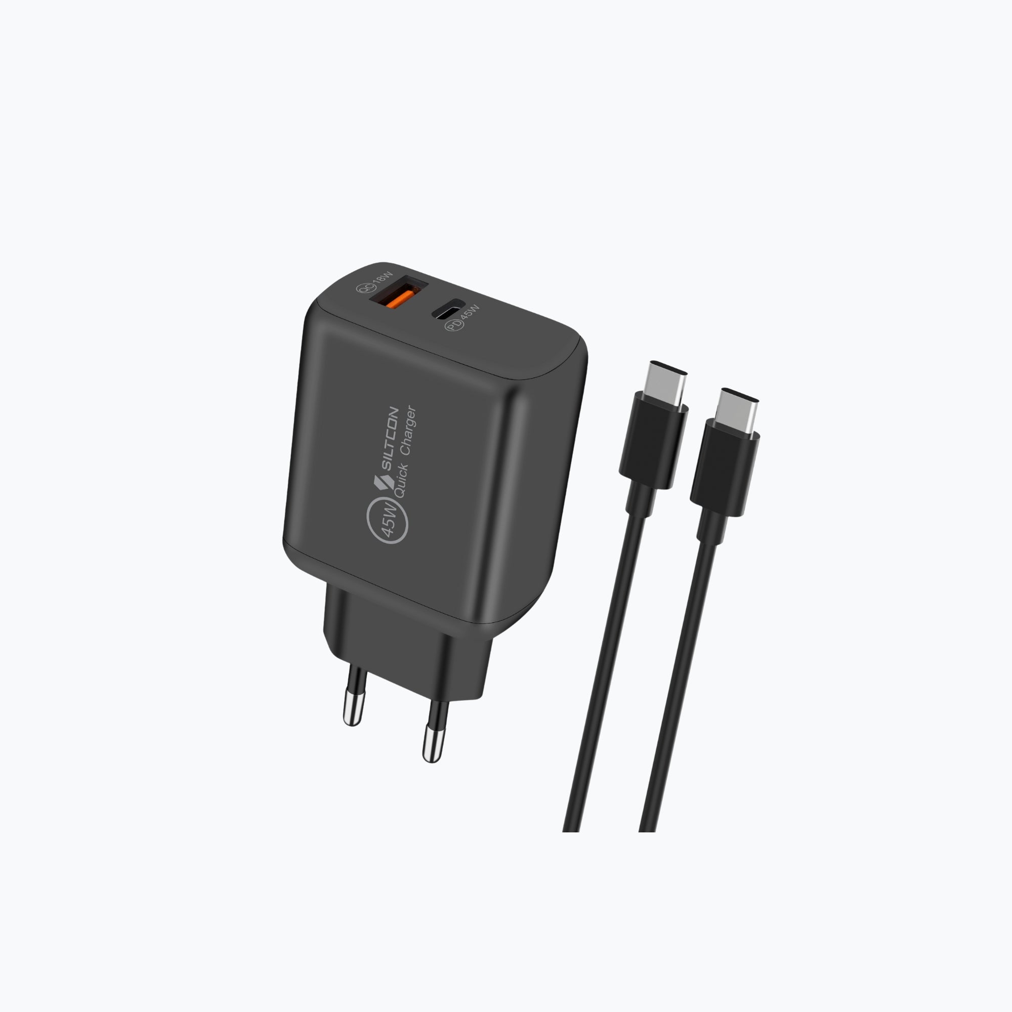 Siltcon 45W USB-C Snellader – Supersnel & Universeel Opladen