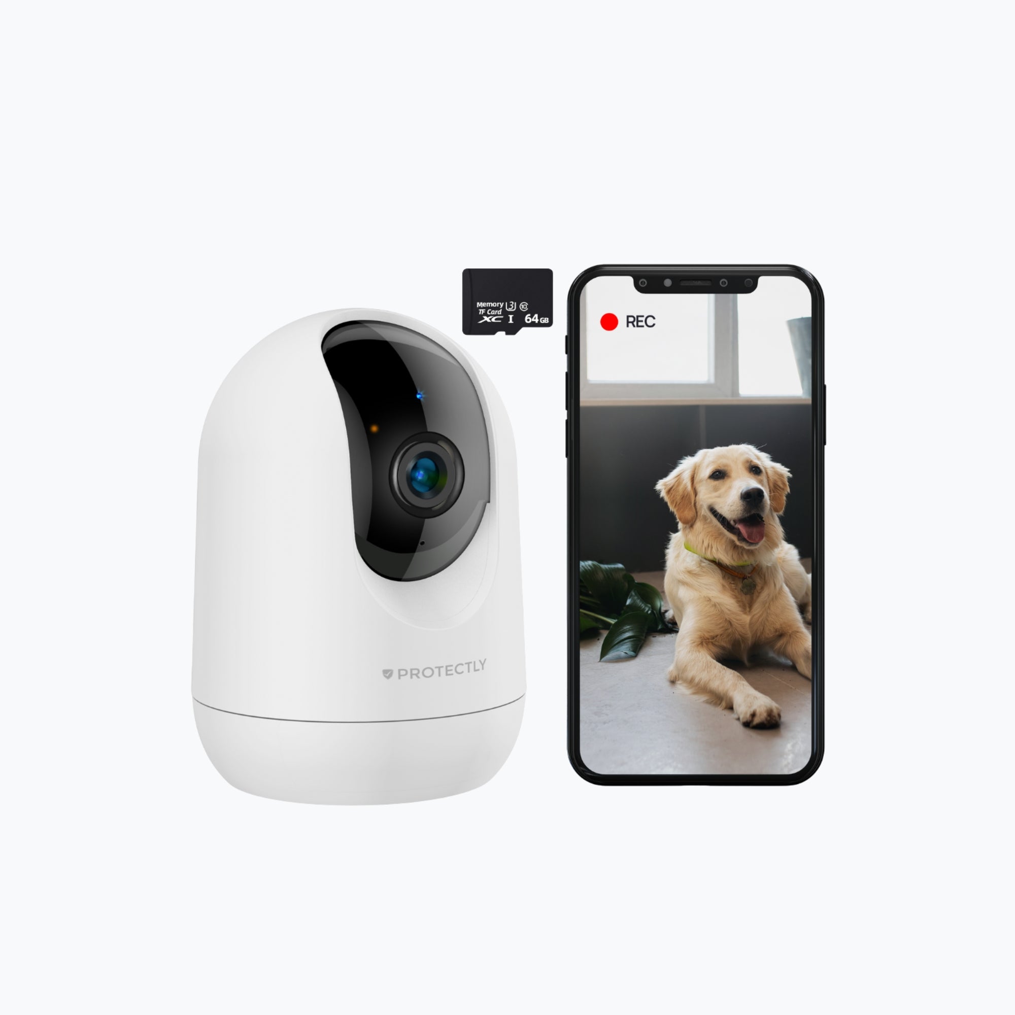 Protectly Beveiligingscamera – Huisdiercamera – 2K Ultra HD - Siltcon