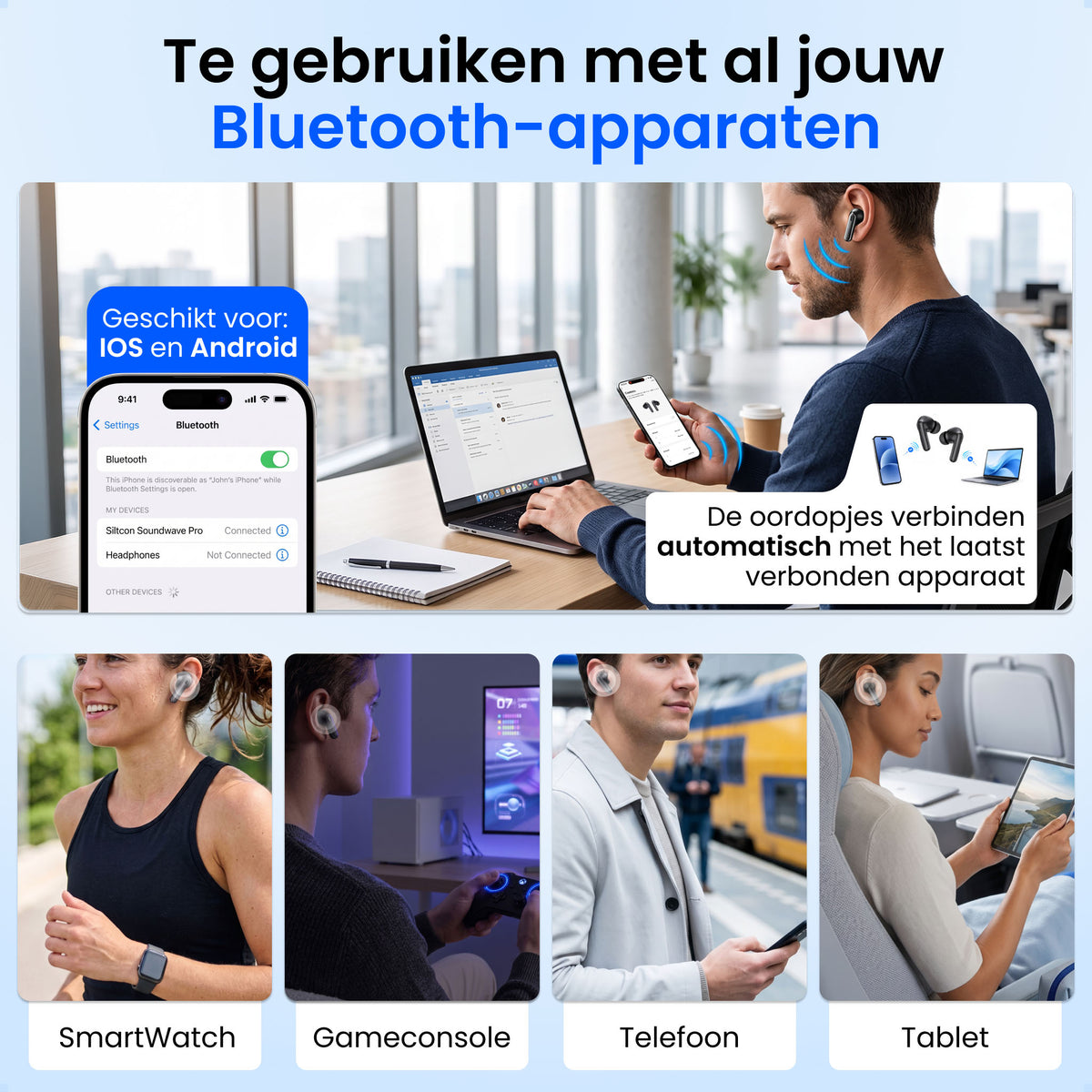 Siltcon® SoundWave Ultra - Zwart