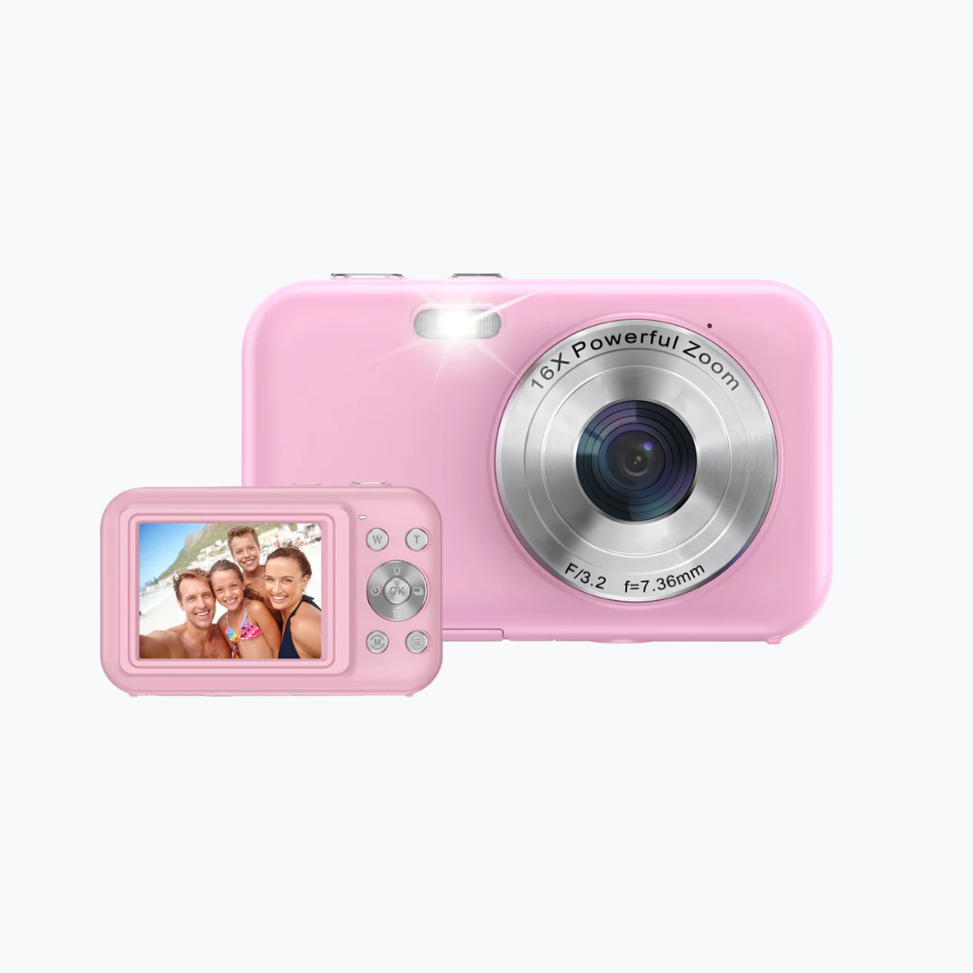 Siltcon® Digitale Camera - Full HD - 64 MP - Roze