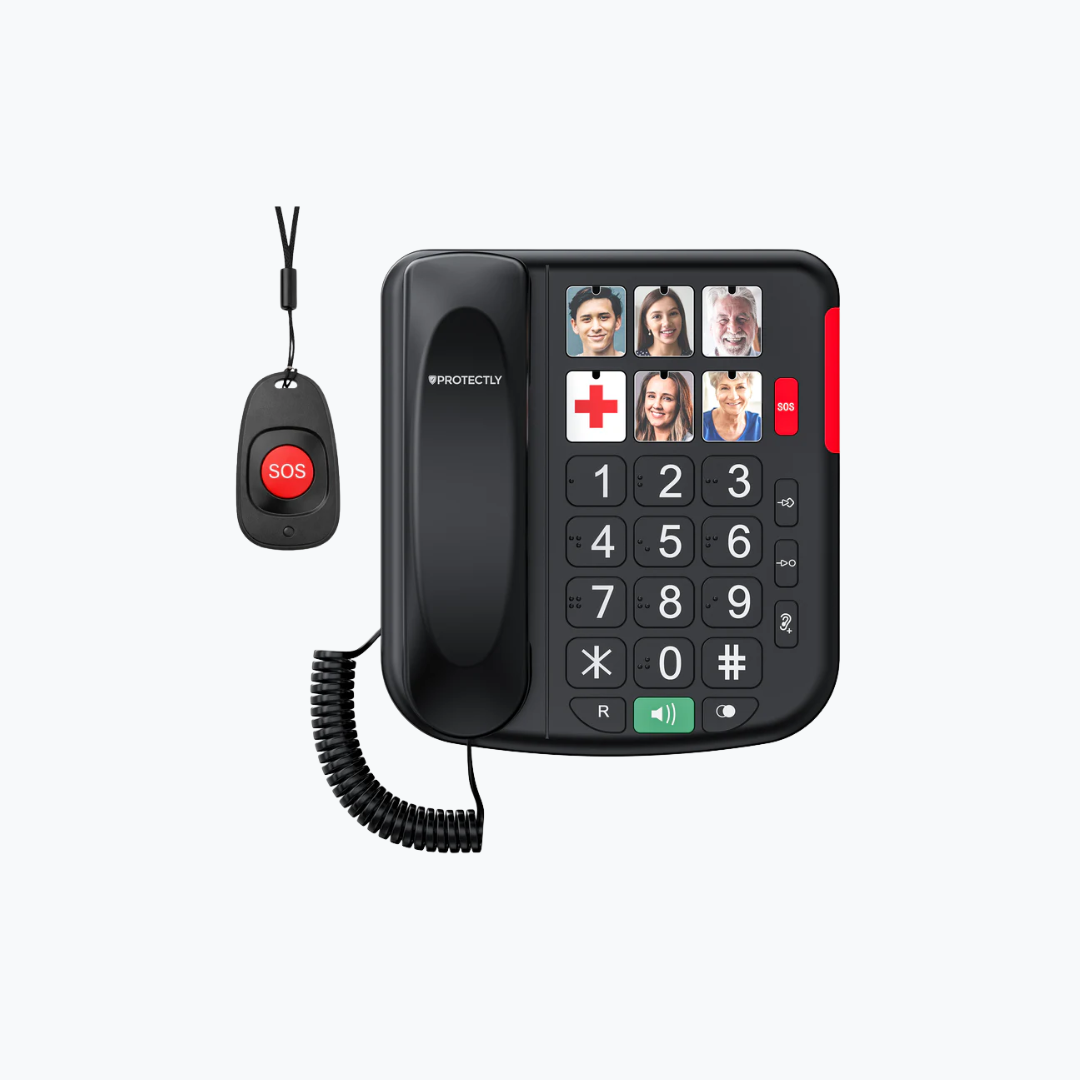 Protectly Senioren Telefoon - SOS-Noodknop en SOS-Hanger