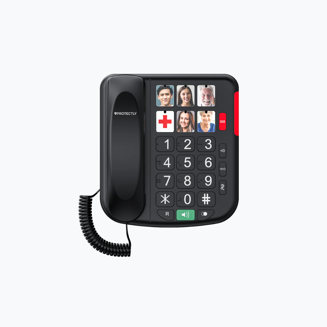 Protectly Senioren Telefoon - SOS-Noodknop - Vaste Telefoon
