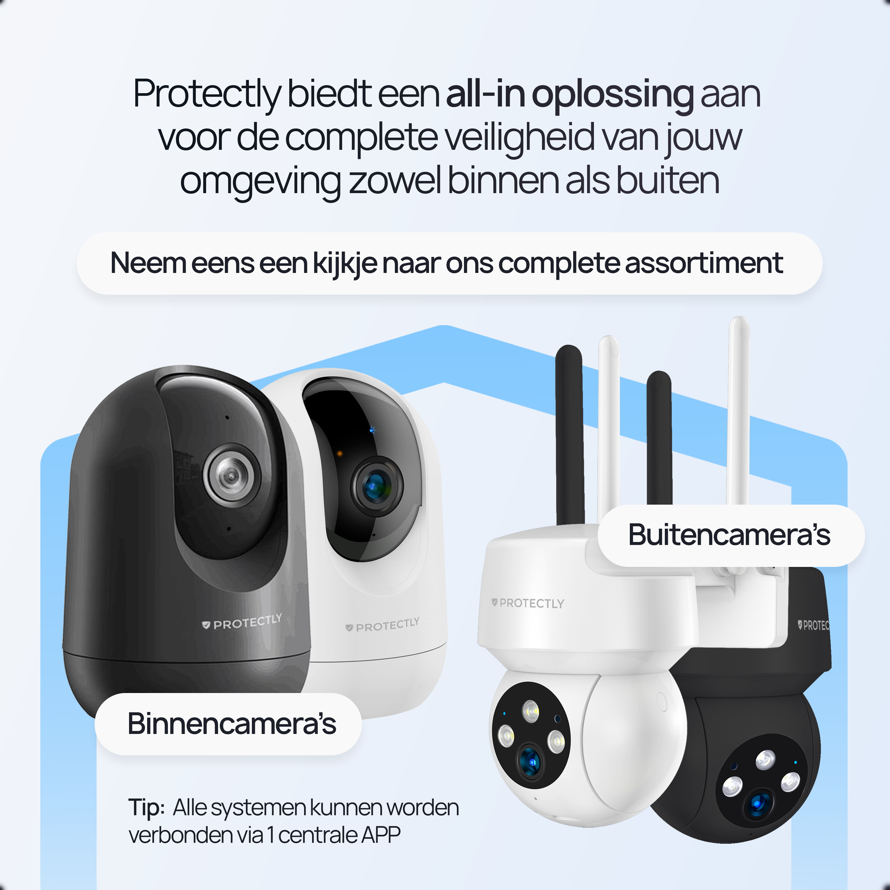 Sonnette vidéo intelligente sans fil Protectly® avec caméra 2K - Incl. SD 64 Go - Sans abonnement - 2K Ultra HD