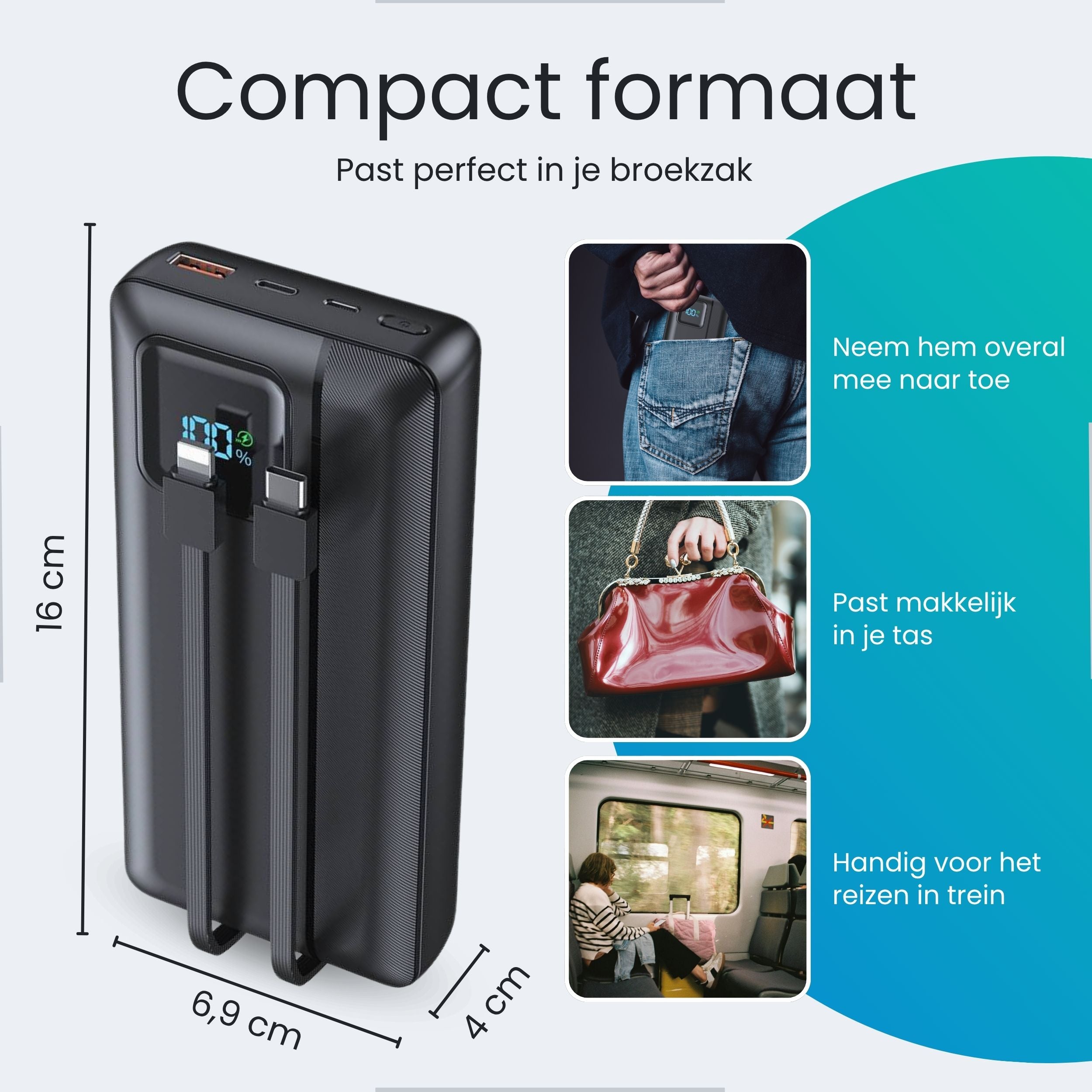 Siltcon Powerbank 30000mAh 22.5W - Snellader